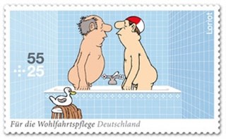 Loriots Comics auf den Wohlfahrtsmarken 2011